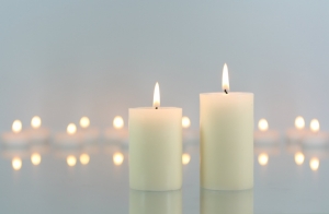 Weiße Kerzen