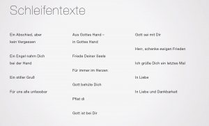 Blumen Schleifentexte 2